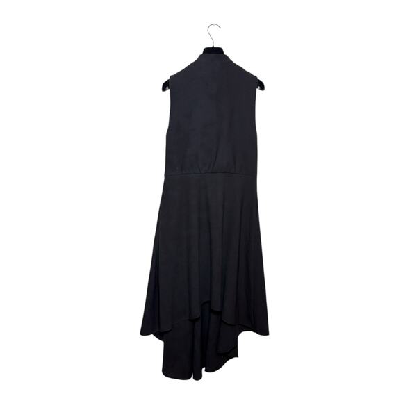 Billy Reid Black Sleeveless Crepe Nicholson Midi Dress Size 4 - Picture 3 of 8